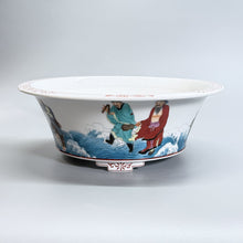 Eight Immortals Crossing the Sea Oval Bonsai Pot — alternate view 3