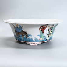 Eight Immortals Crossing the Sea Oval Bonsai Pot — alternate view 5