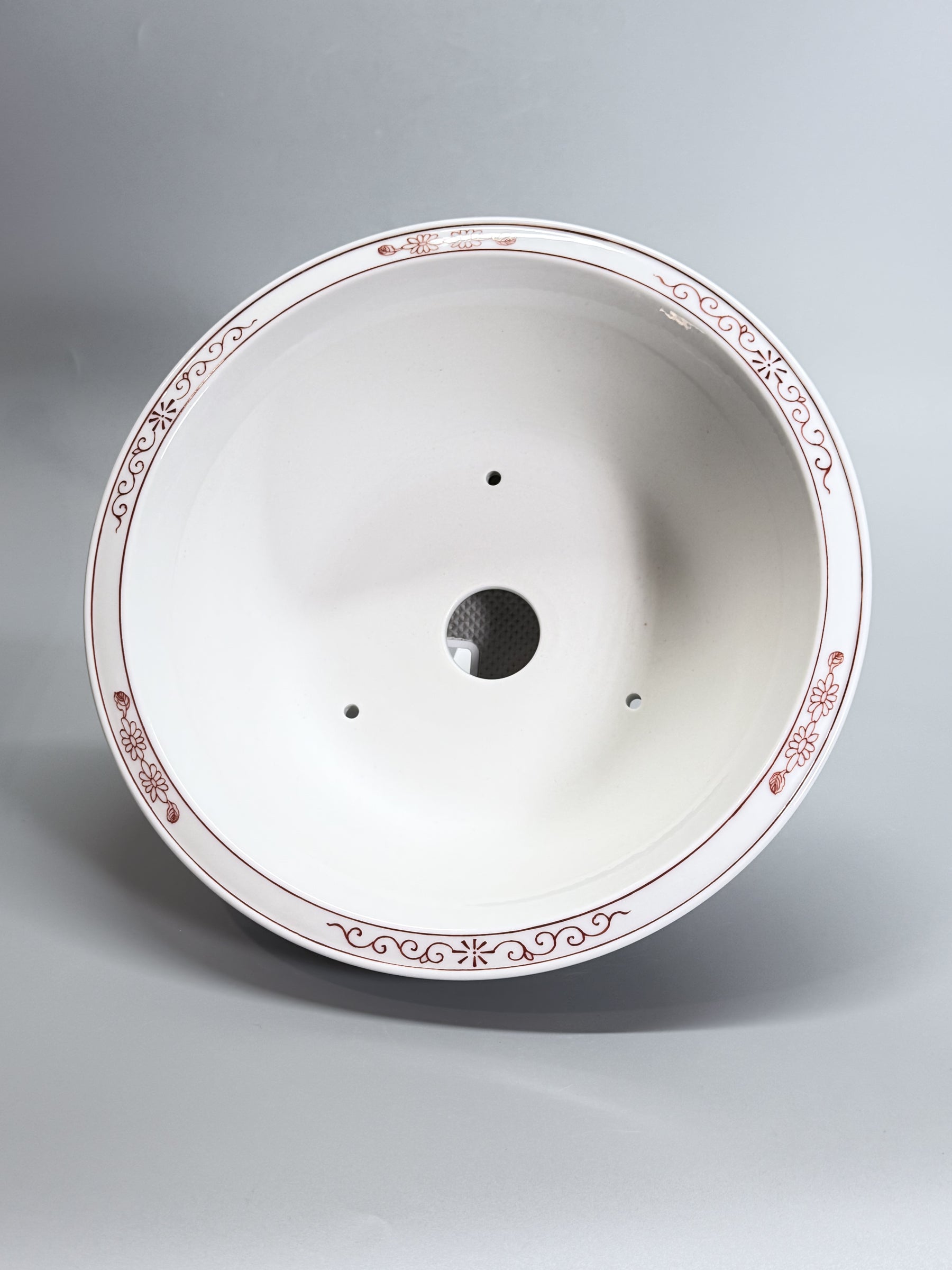 Eight Immortals Crossing the Sea Oval Bonsai Pot
