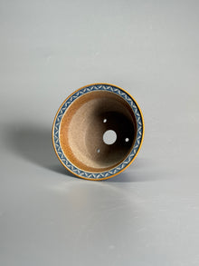 Dragon Among the Waves Coarse Stoneware Tripod Pot