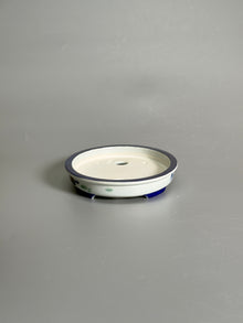Elegant Pastime Polychrome Oval Pot