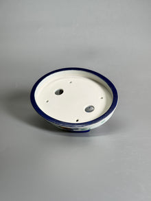 Elegant Pastime Polychrome Oval Pot