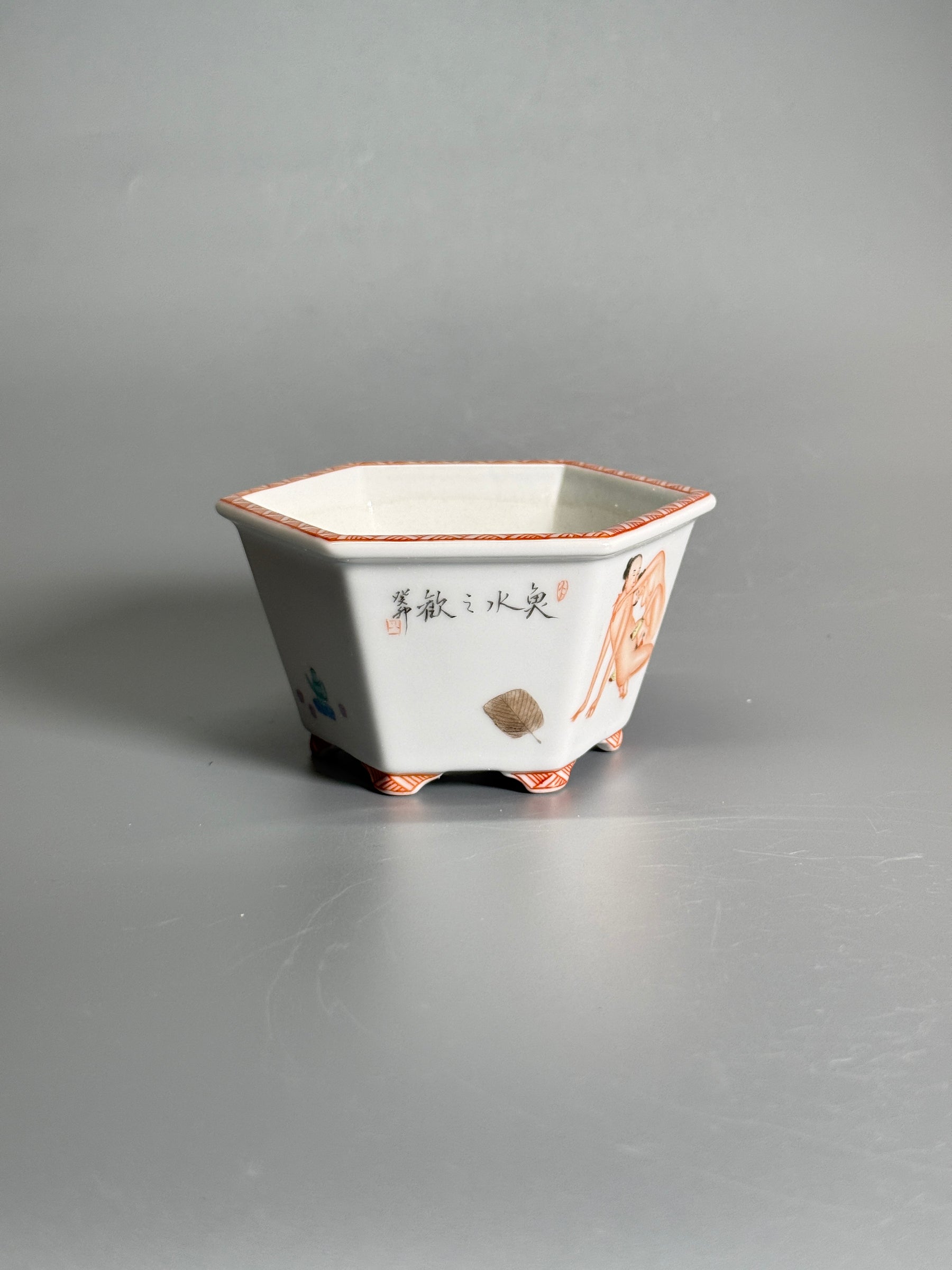 Quiet Chamber Polychrome Hexagonal Pot