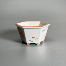 Ink-Color “Spring Palace” Scene Hexagonal Bonsai Pot — alternate view 6