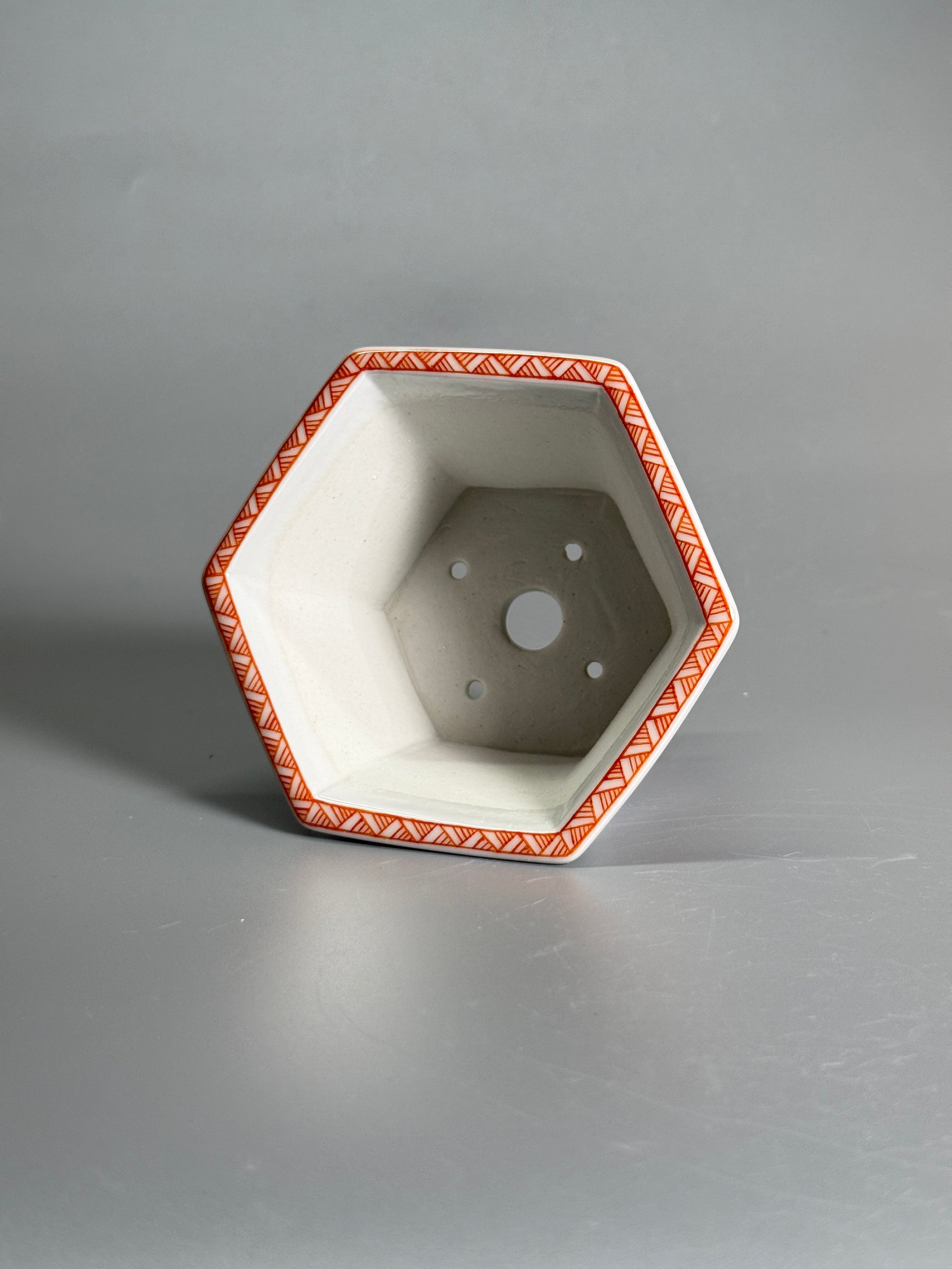 Quiet Chamber Polychrome Hexagonal Pot