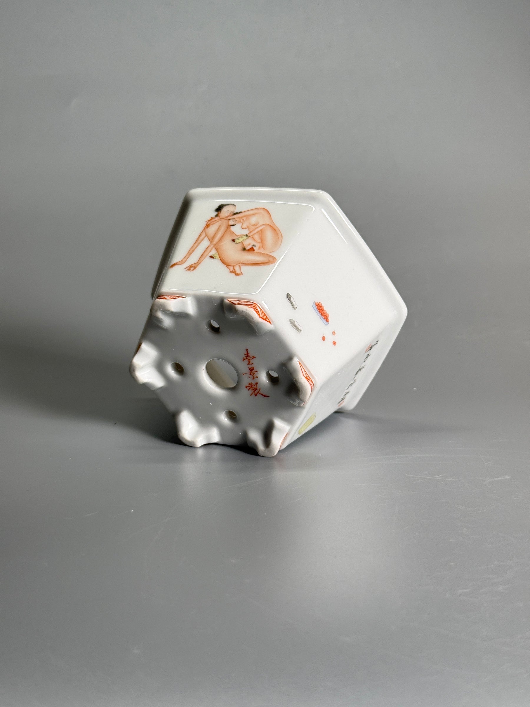 Quiet Chamber Polychrome Hexagonal Pot