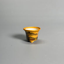 Golden Ochre Landscape Tripod Pot — alternate view 2