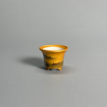 Golden Ochre Landscape Tripod Pot — alternate view 3