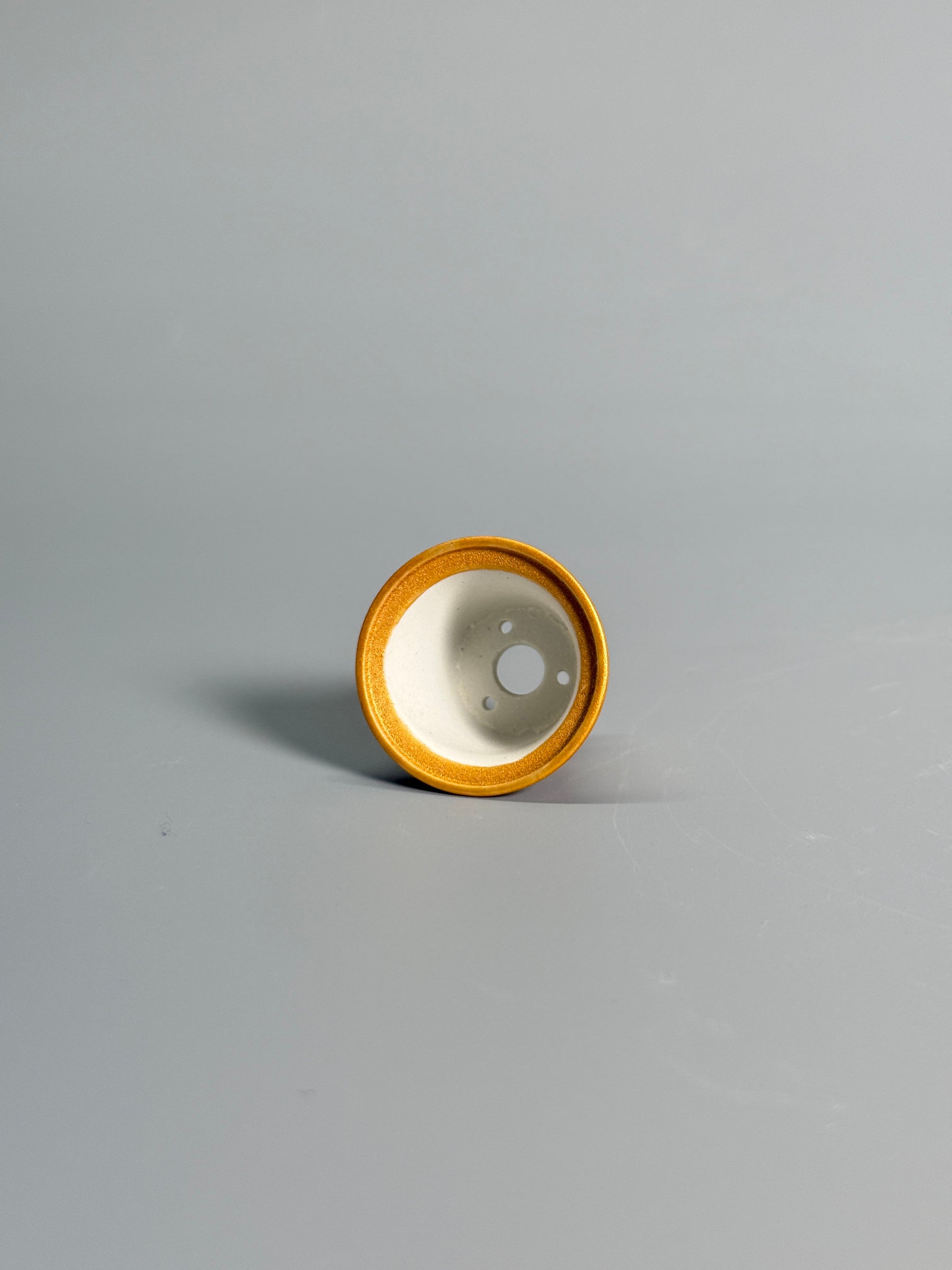 Golden Ochre Landscape Tripod Pot
