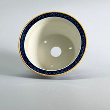 Blue-and-White Floral Scroll Bonsai Pot