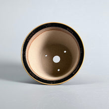 Original Ink-Ground Fish Motif Bonsai Pot